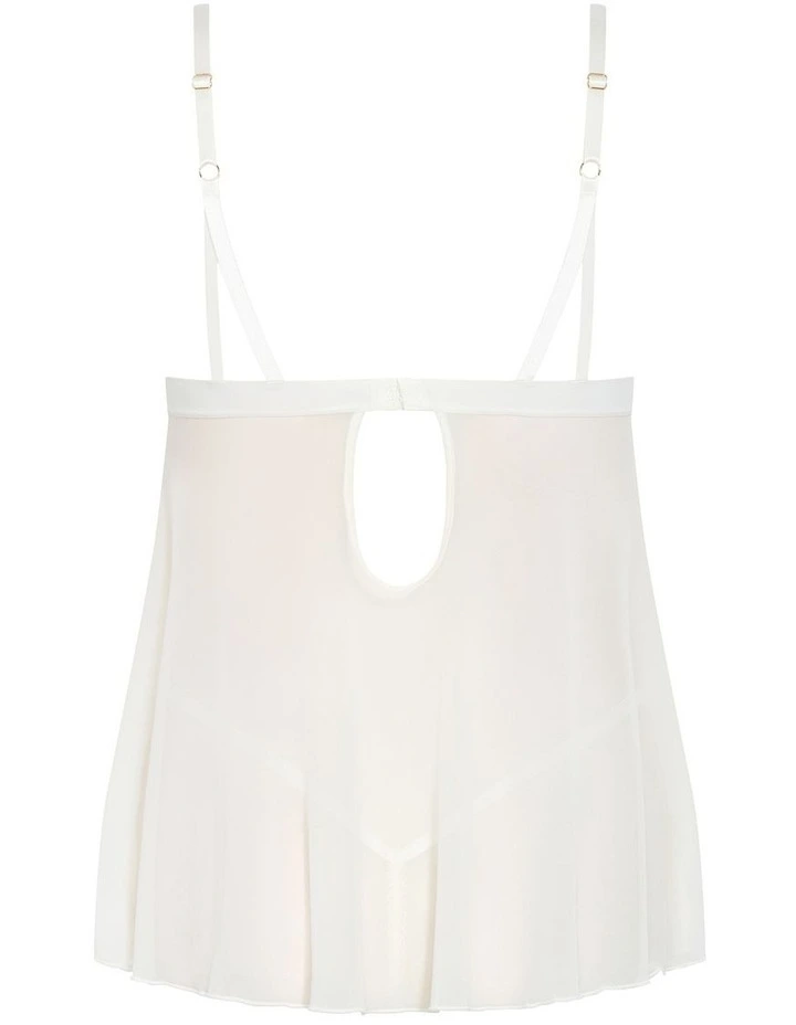 Demi Babydoll Set in Ivory image 4