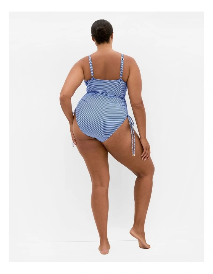 Positano Print 1 Piece in Cobalt Blue image 2