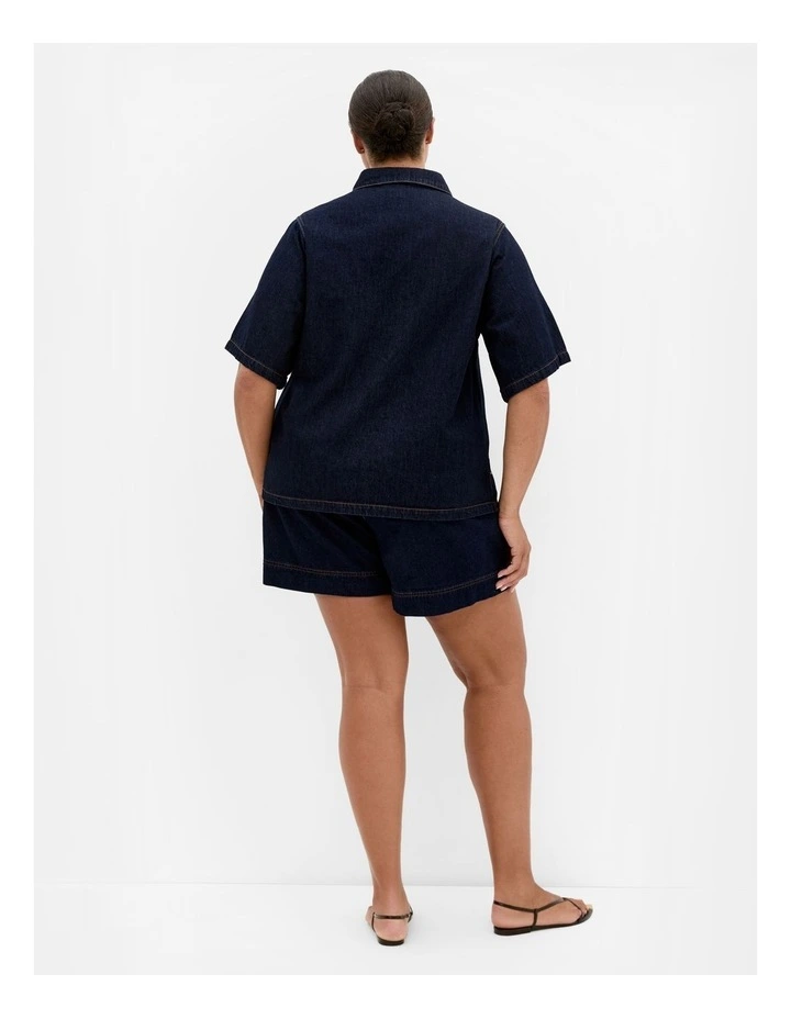 Alexa Denim Shirt in Dark Wash image 2