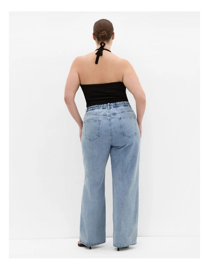 Emmy Halter Cowl Neck Top in Black image 2