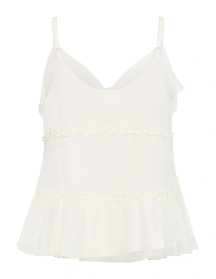 Bri Tie Cami in Cream image 4