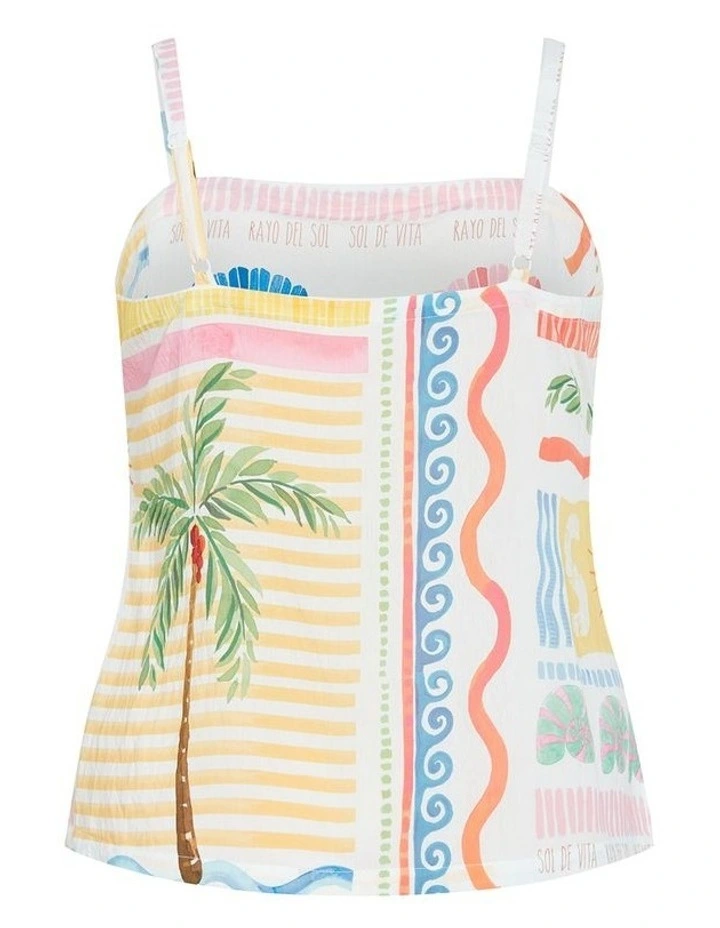 Aliya Print Cami in Multi image 4