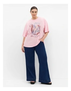 Riders Club Cotton Tee in Pink