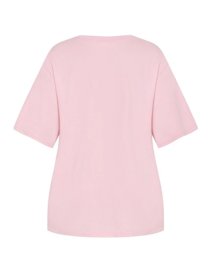 Riders Club Cotton Tee in Pink image 4