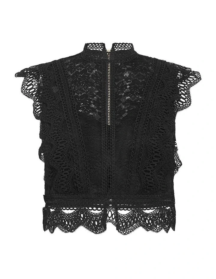 Lucielle Sleeveless Top in Black image 3