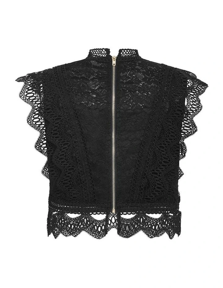 Lucielle Sleeveless Top in Black image 4