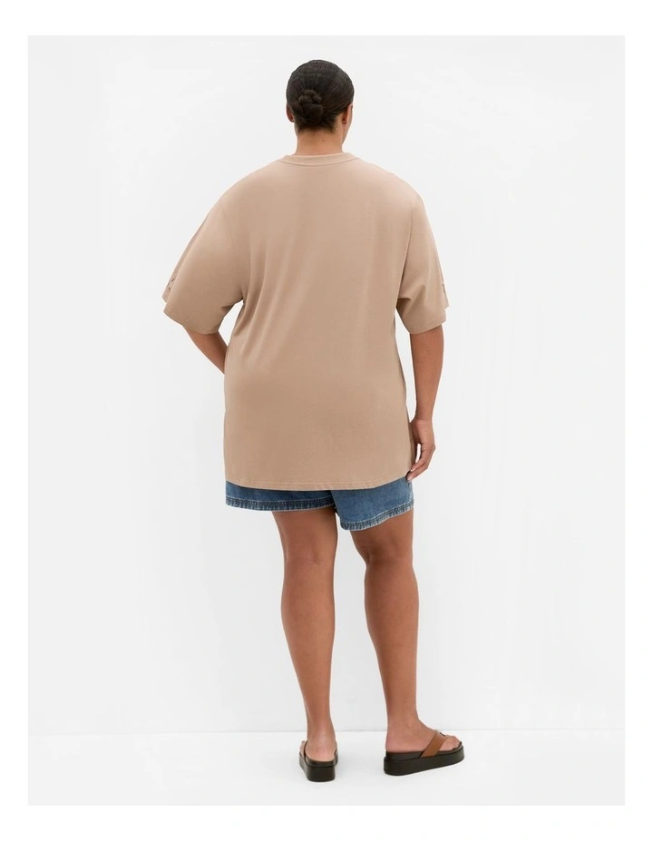 Pony Club Tee in Almond image 2