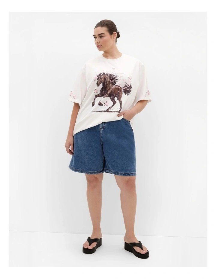 Pony Club Tee in White image 1