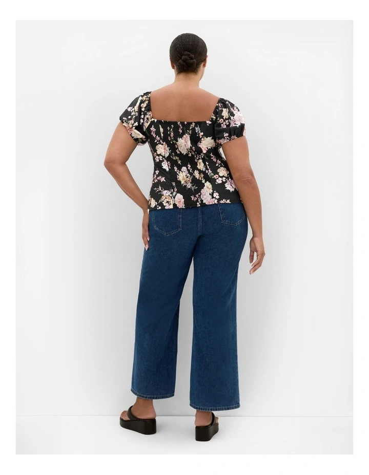 Dreamer Floral Corset Top in Black image 2