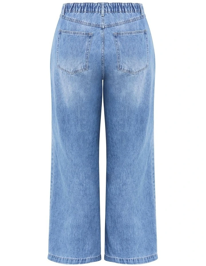 Harley Fit Jessa Wide Leg Regular Jean in Light Wash image 4