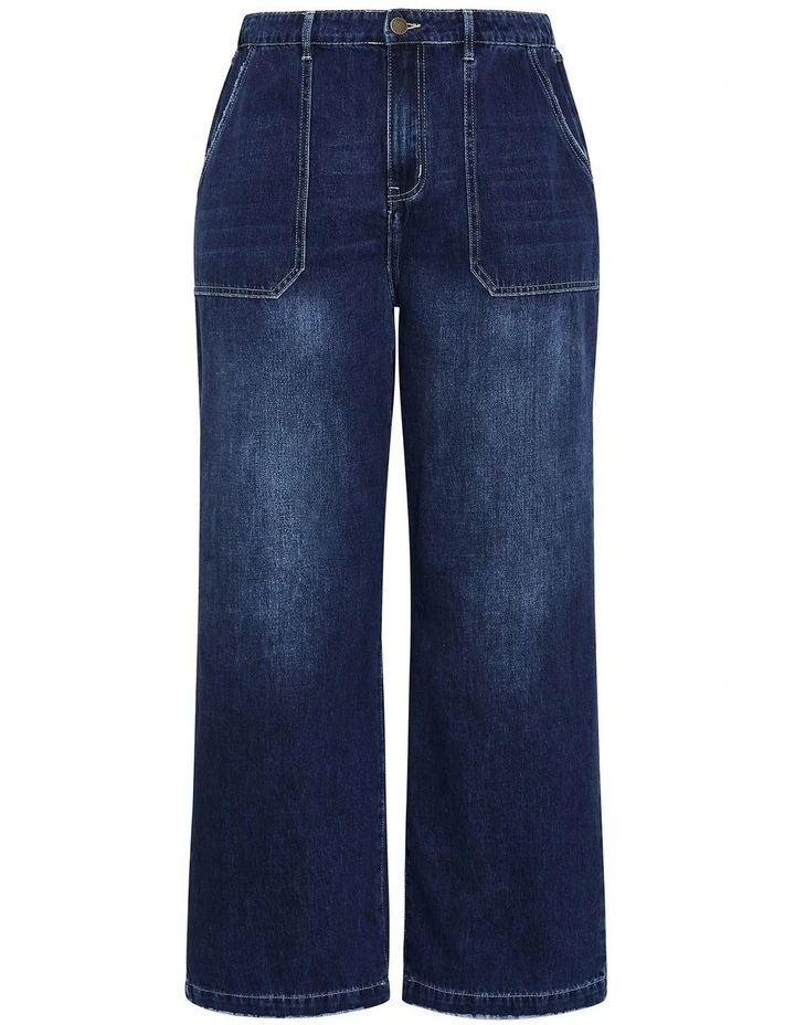 Harley Fit Jessa Wide Leg Regular Jean in Mid Wash image 3