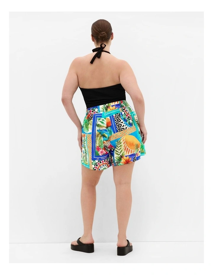 Isabel Tuscan Print Short in Blue image 2