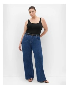 Harley Fit Denim Blues Straight Leg Regular Jean in Mid Wash