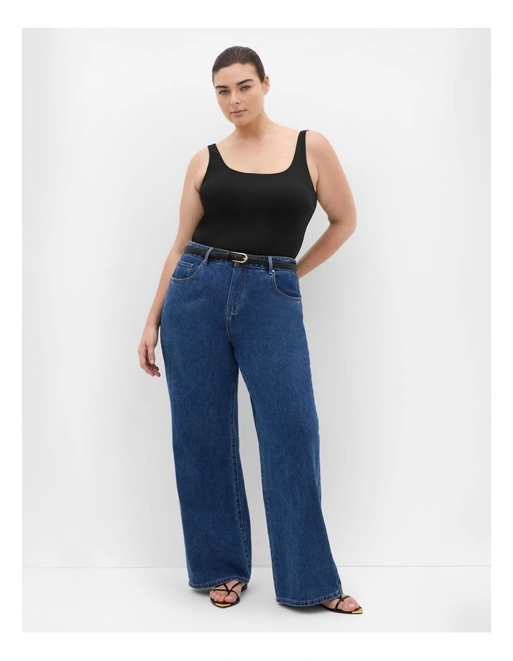 Harley Fit Denim Blues Straight Leg Regular Jean in Mid Wash image 1