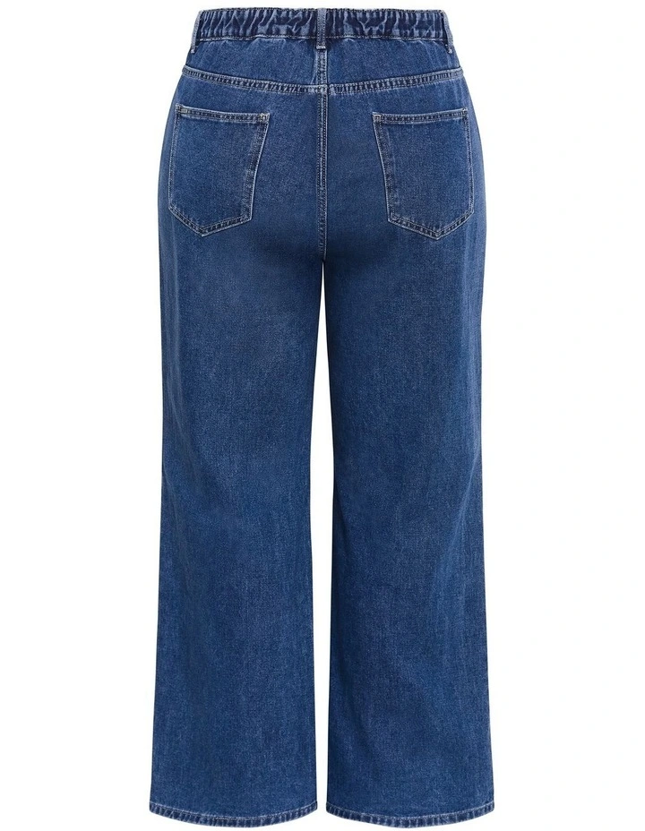 Harley Fit Denim Blues Straight Leg Regular Jean in Mid Wash image 4