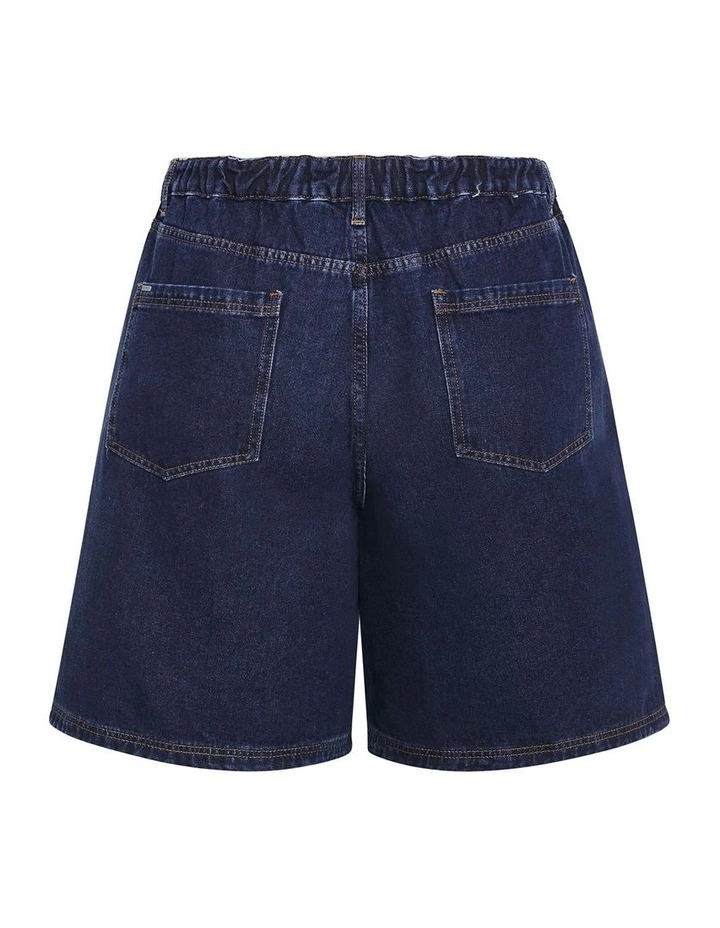 Tessa Tailored Denim Jort in Dark Wash image 4