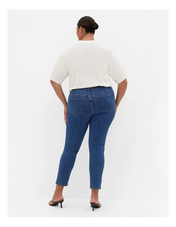 Harley Fit Scarlet Skinny Leg Ankle Grazer Jean in Mid Wash image 2