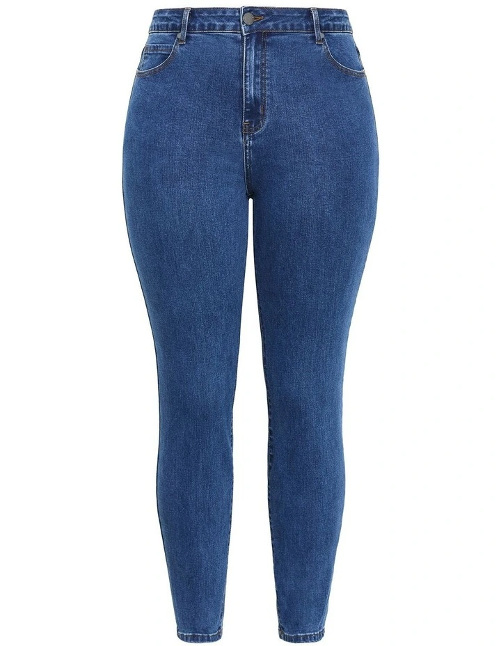 Harley Fit Scarlet Skinny Leg Ankle Grazer Jean in Mid Wash image 3