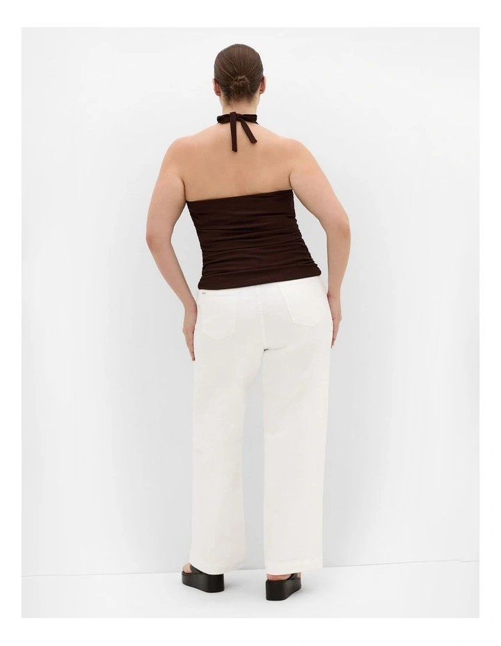 Harley Fit Avery Wide Leg Regular Jean in Ivory image 2