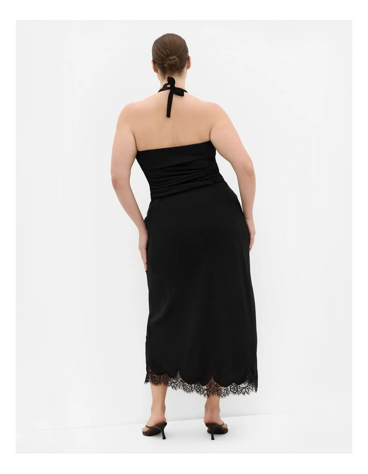 Envious Lace Hem Skirt in Black image 2