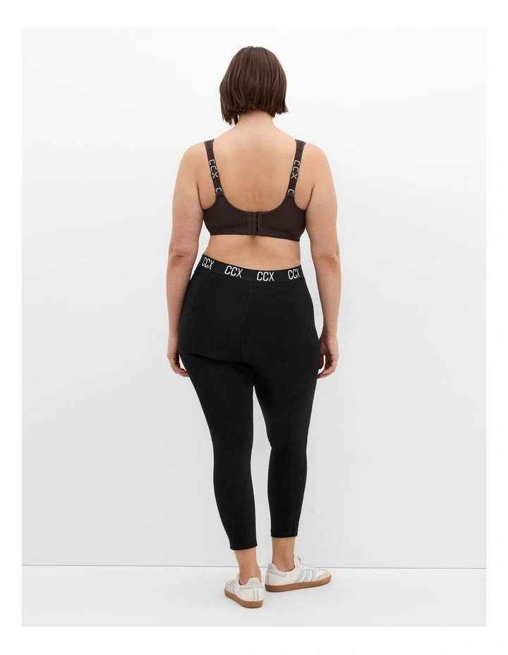 Contour Underwire Sports Bra in Chocolate image 2