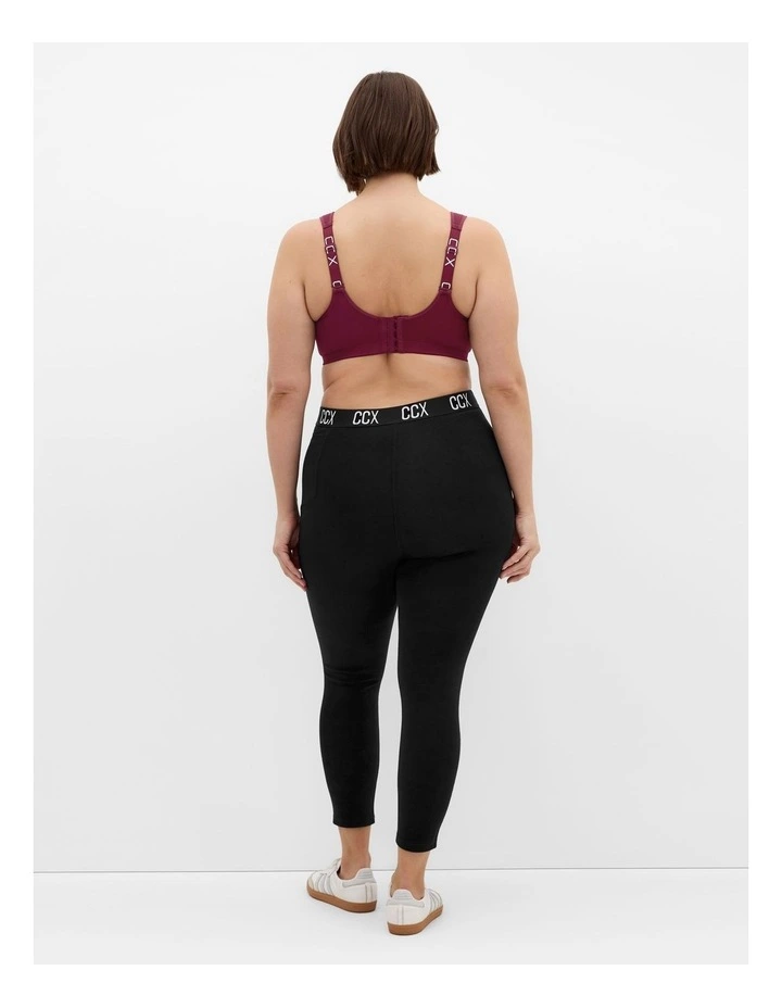 Contour Underwire Sports Bra in Dark Cherry image 2