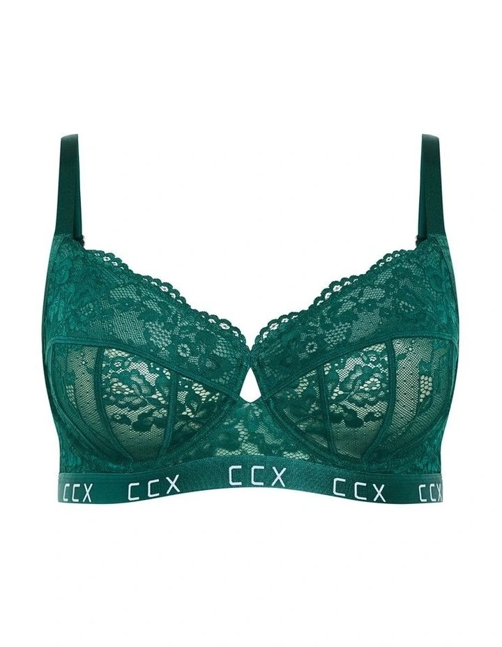 Signature Underwire Bra in Emerald image 3