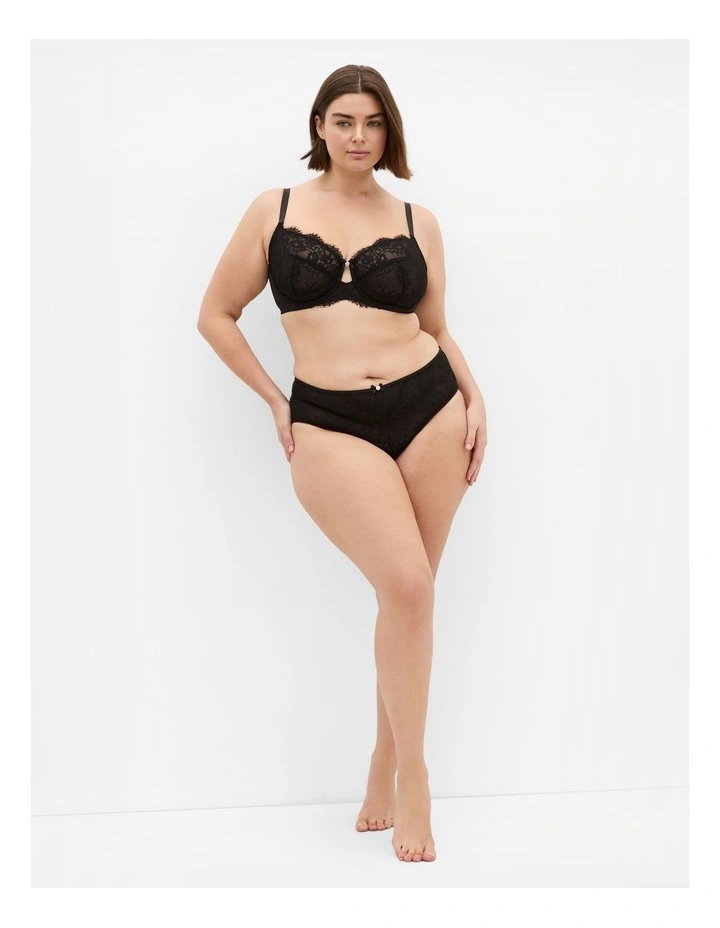 Poppy Underwire Bra in Black image 1