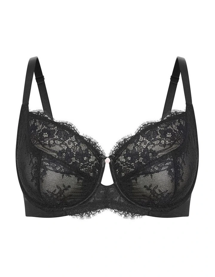 Poppy Underwire Bra in Black image 3
