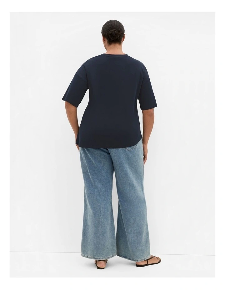 Fashion Tee in Navy image 2