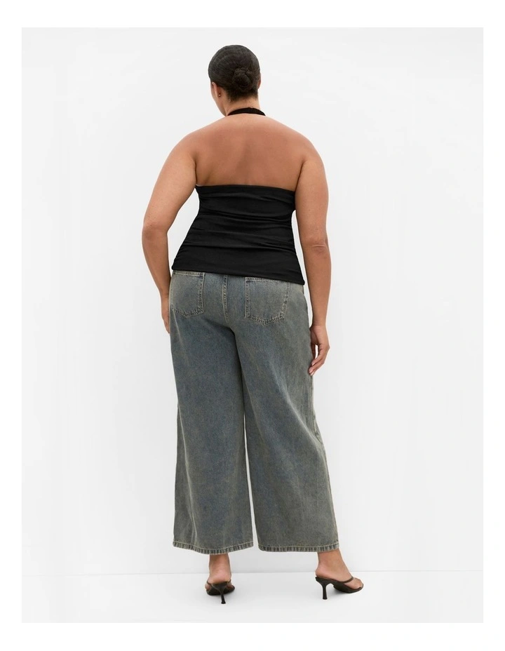 Emmy Hardware Cowl Neck Top in Black image 2