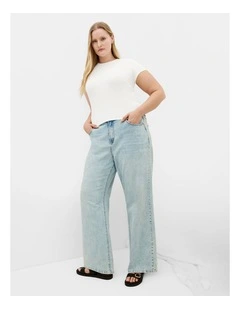 Karla Short Sleeve Tee in Ivory