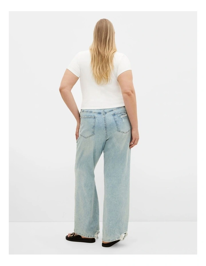 Karla Short Sleeve Tee in Ivory image 2