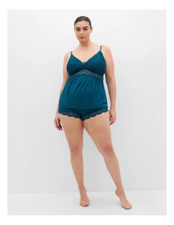 Juliette Cami Short Set in Teal image 1