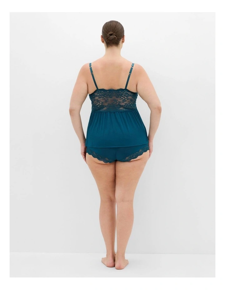 Juliette Cami Short Set in Teal image 2