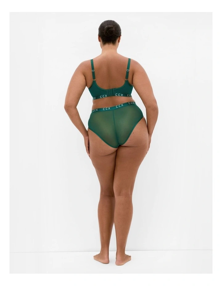 Signature Lace Cheeky Panty in Emerald image 2
