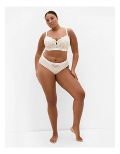 Signature Lace Cheeky Panty in Ivory