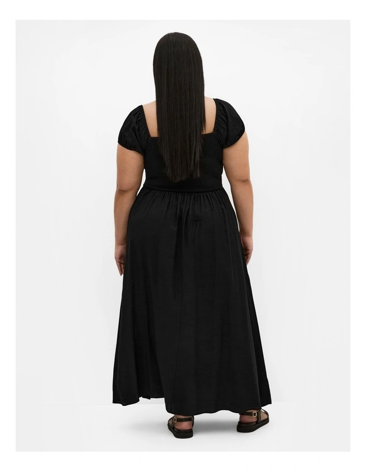 Abbigail Split Maxi Dress in Black image 2