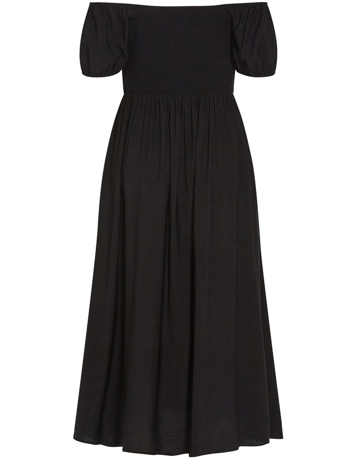 Abbigail Split Maxi Dress in Black image 3