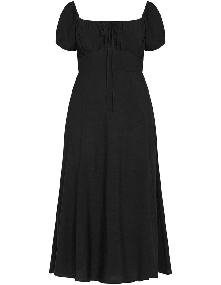 Abbigail Split Maxi Dress in Black image 5