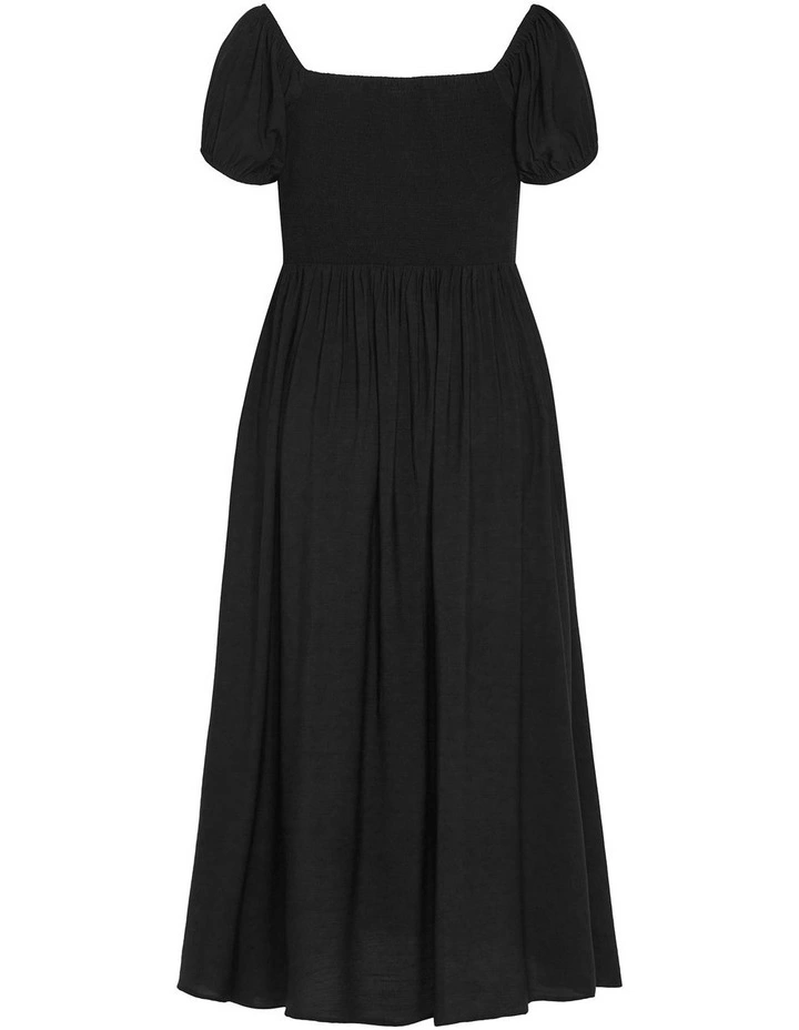 Abbigail Split Maxi Dress in Black image 6