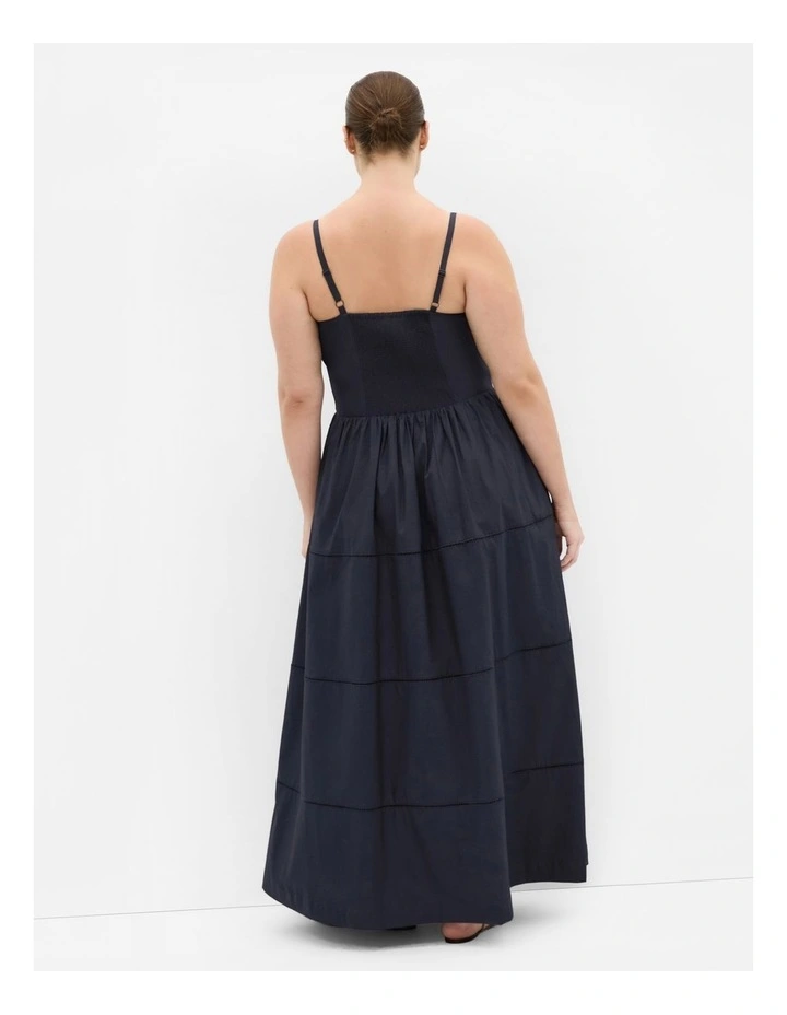 Vani Corset Maxi Dress in Navy image 2