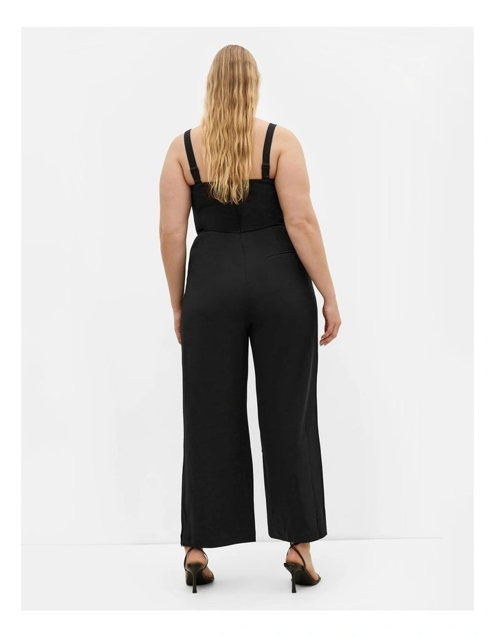 Flaunt It Jumpsuit in Black image 2