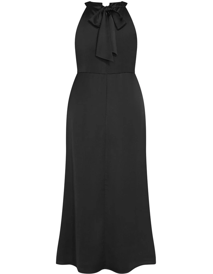 Celina Halter Maxi Dress in Black image 4