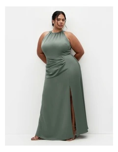 Celina Halter Maxi Dress in Sage