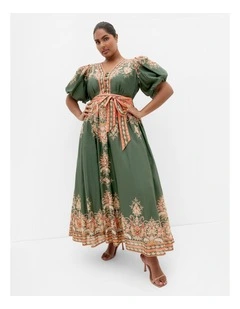Higher Love Maxi Dress in Forest Green