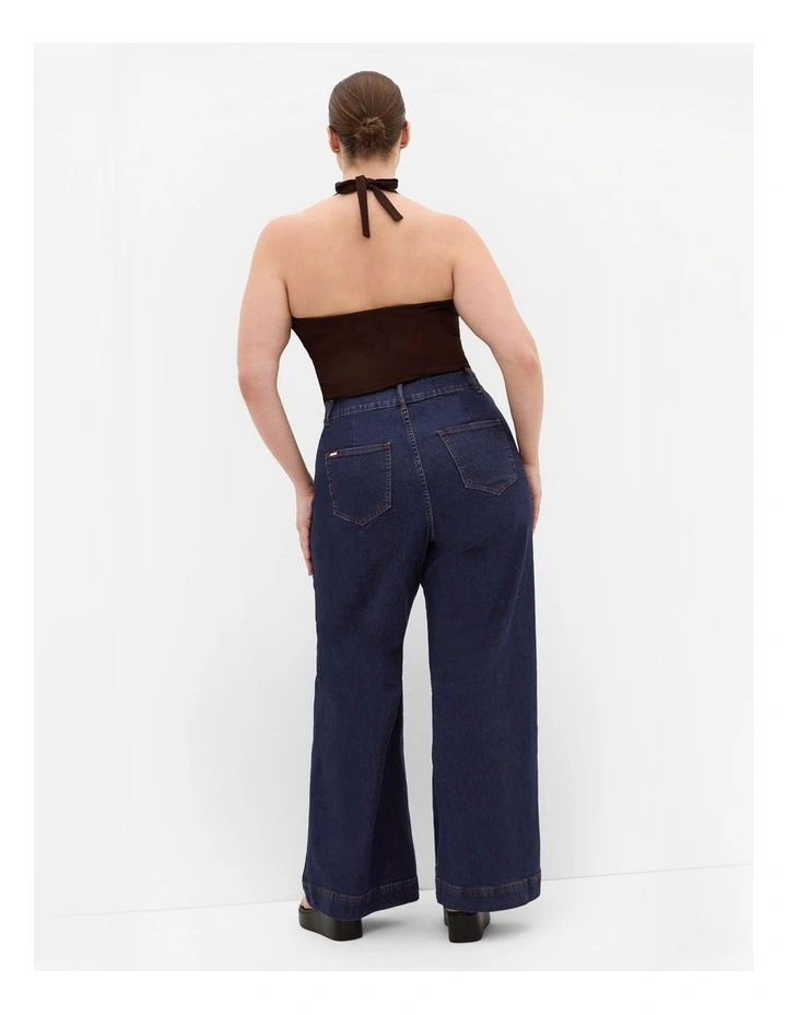 Harley Fit Jorja Wide Leg Jeans in Dark Wash image 2