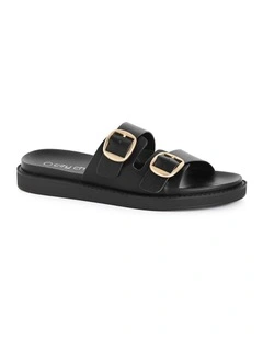 Wide Fit Casey Slide in Black