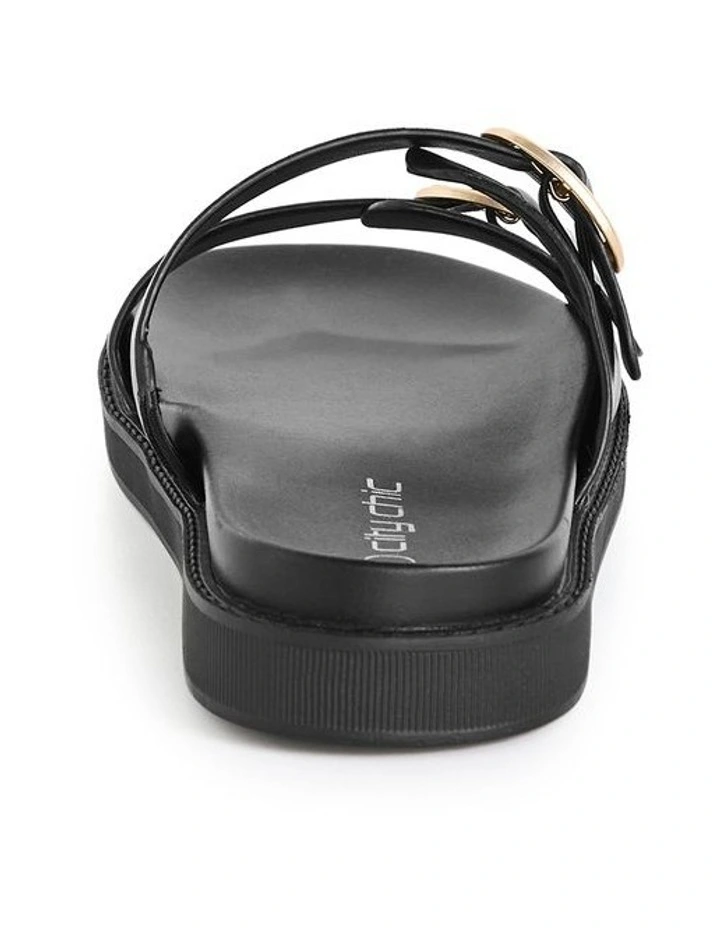 Wide Fit Casey Slide in Black image 2