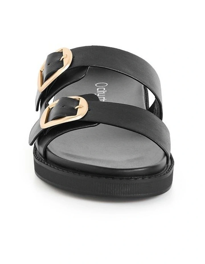 Wide Fit Casey Slide in Black image 3